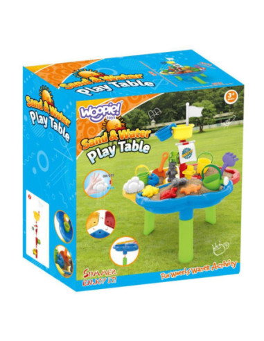 WOOPIE Stolik Wodny Piaskownica 3w1 Statek Piracki 13 el.