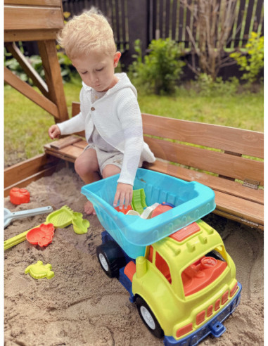 WOOPIE Zestaw do Piasku z Samochodzikiem i Foremkami 20 el.