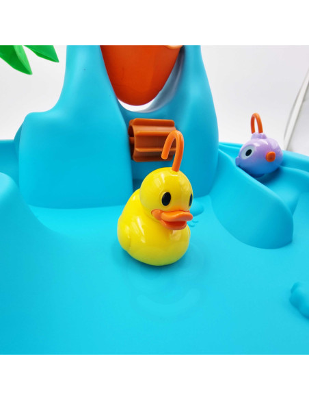 WOOPIE Stolik Wodny 2w1 Gra Łowienie Rybek Wodospad 6 el.