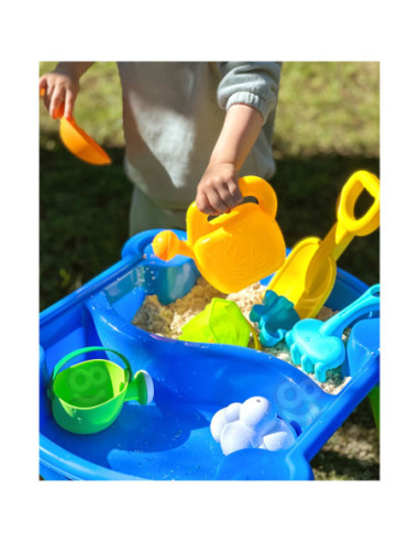 WOOPIE Stolik Wodny 2w1 Piaskownica 9 akc.