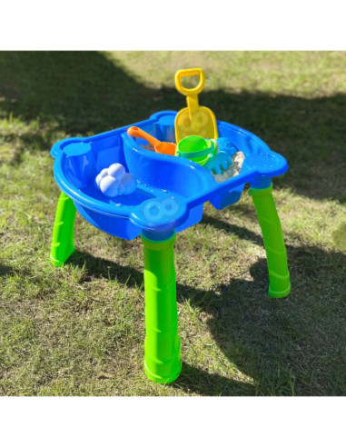 WOOPIE Stolik Wodny 2w1 Piaskownica 9 akc.