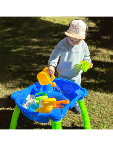 WOOPIE Stolik Wodny 2w1 Piaskownica 9 akc.