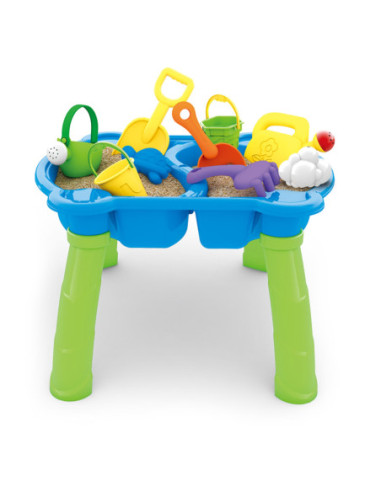 WOOPIE Stolik Wodny 2w1 Piaskownica 9 akc.