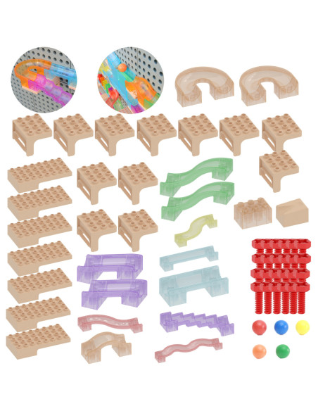 MASTERKIDZ Zestaw Konstrukcyjny Tor dla Piłek do Tablica STEM 63 el.