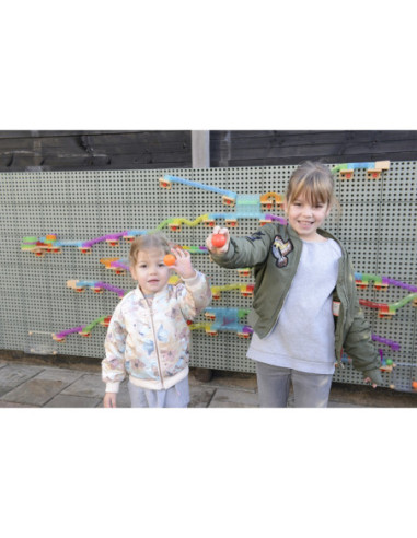 MASTERKIDZ Zestaw Konstrukcyjny Tor dla Piłek do Tablica STEM 63 el.