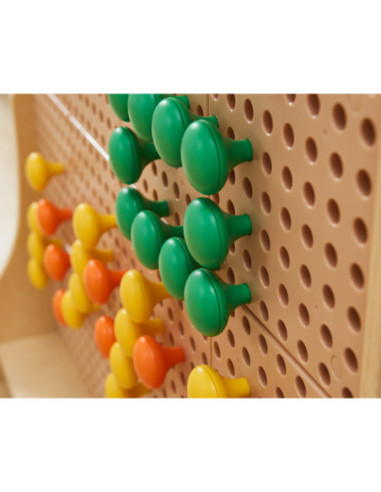 MASTERKIDZ Kolorowe Kołeczki Jumbo do Tablicy STEM 64 Szt. - 8 Kolorów