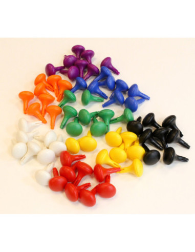 MASTERKIDZ Kolorowe Kołeczki Jumbo do Tablicy STEM 128 Szt. - 8 Kolorów