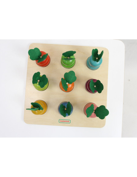 MASTERKIDZ Tablica Edukacyjna Warzywa Nauka Liczb i Kolorów Montessori