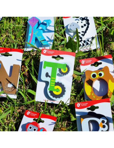 CLASSIC WORLD Drewniany Alfabet Zestaw Literek 26 szt.