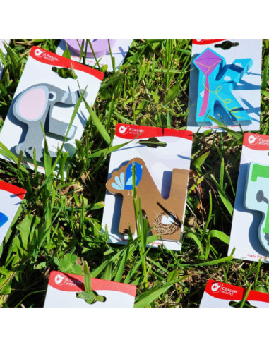 CLASSIC WORLD Drewniany Alfabet Zestaw Literek 26 szt.