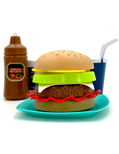 WOOPIE Zestaw do Krojenia Układania Jedzenie Fast Food 36 el.