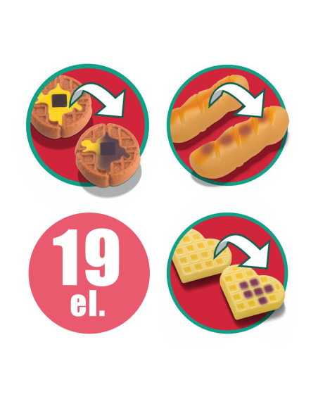 WOOPIE Zestaw XXL Restauracja Kawiarnia Jedzenie Słodycze 19 el.