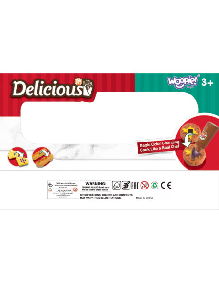 WOOPIE Zestaw XXL Restauracja Kawiarnia Jedzenie Słodycze 19 el.