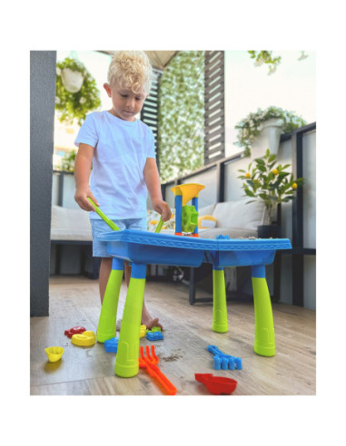 WOOPIE Stolik Wodny 2w1 Piaskownica Palma 18 el.