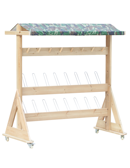 CLASSIC WORLD EDU Drewniany Wieszak Ogrodowy XXL