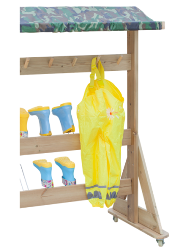 CLASSIC WORLD EDU Drewniany Wieszak Ogrodowy XXL