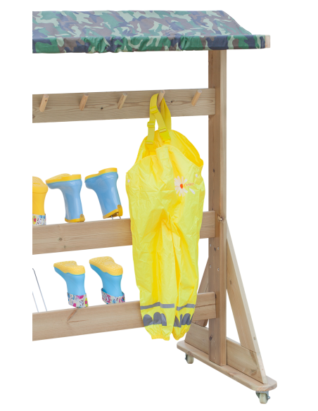 CLASSIC WORLD EDU Drewniany Wieszak Ogrodowy XXL