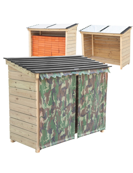 CLASSIC WORLD EDU Drewniany Składzik Ogrodowy Pojemnik