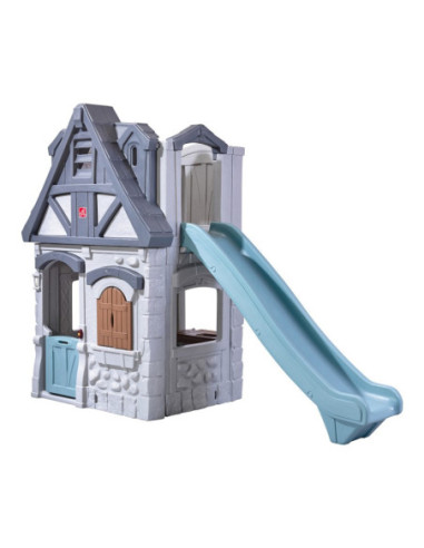 STEP2 Plac zabaw 2w1 Zjeżdżalnia Domek Ogrodowy Enchanting Adventures 2-Story