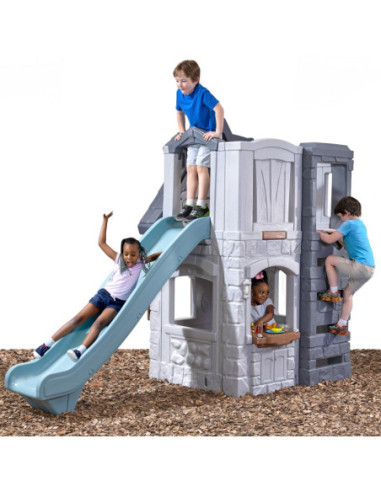 STEP2 Plac zabaw 2w1 Zjeżdżalnia Domek Ogrodowy Enchanting Adventures 2-Story