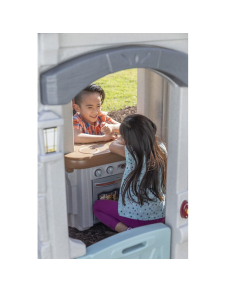 STEP2 Plac zabaw 2w1 Zjeżdżalnia Domek Ogrodowy Enchanting Adventures 2-Story