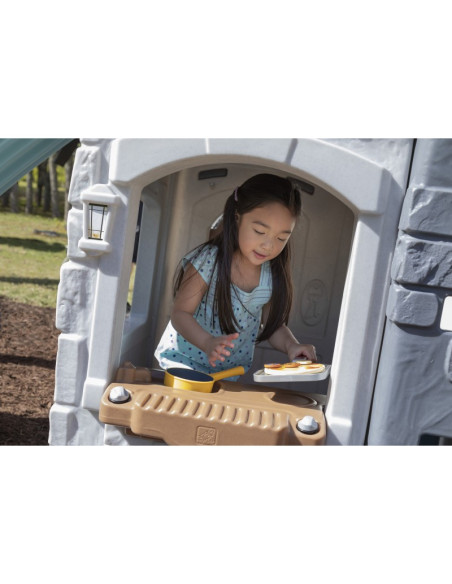 STEP2 Plac zabaw 2w1 Zjeżdżalnia Domek Ogrodowy Enchanting Adventures 2-Story