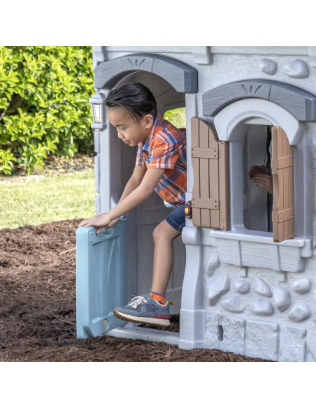 STEP2 Plac zabaw 2w1 Zjeżdżalnia Domek Ogrodowy Enchanting Adventures 2-Story