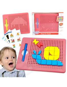WOOPIE Magnetic Puzzle 2 in 1 Magnetic Drawing Creative Board 112 pcs.