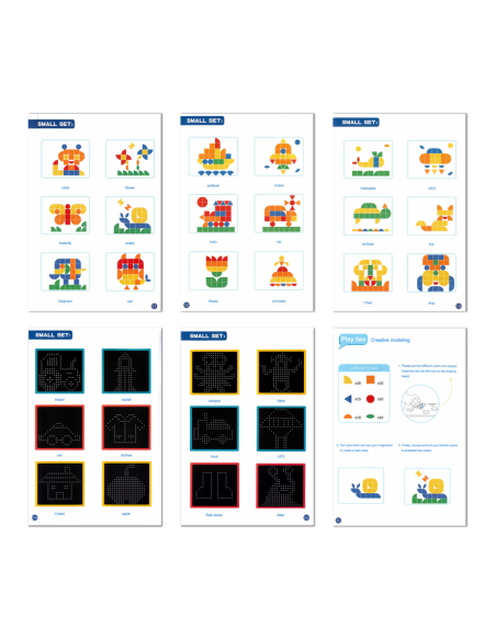 WOOPIE Układanka Magnetyczna Konstrukcyjna Tablica 112 el.