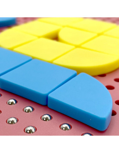 WOOPIE Układanka Magnetyczna Konstrukcyjna Tablica 112 el.