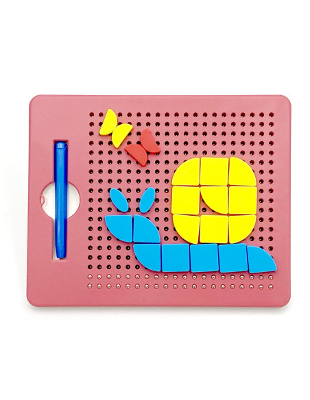 WOOPIE Układanka Magnetyczna Konstrukcyjna Tablica 112 el.