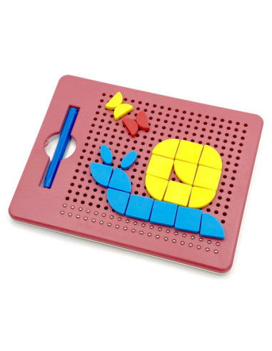WOOPIE Układanka Magnetyczna Konstrukcyjna Tablica 112 el.