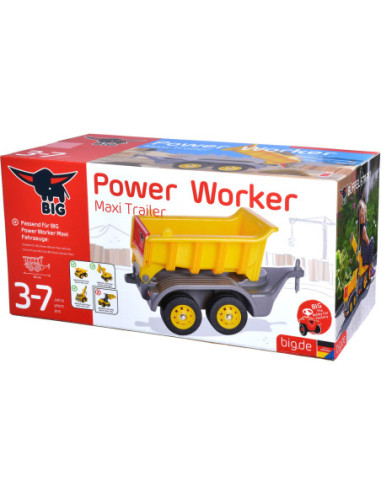 BIG Przyczepka Do Jeździków Power Worker Maxi Ruchoma Platforma