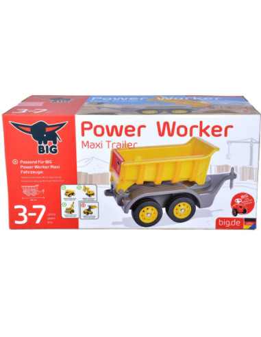 BIG Przyczepka Do Jeździków Power Worker Maxi Ruchoma Platforma