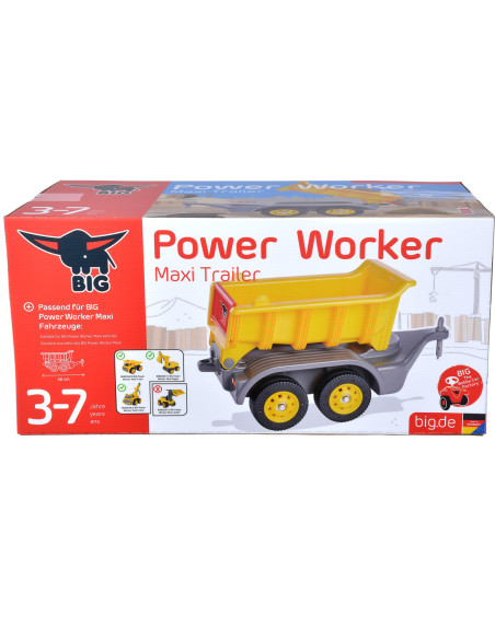 BIG Przyczepka Do Jeździków Power Worker Maxi Ruchoma Platforma