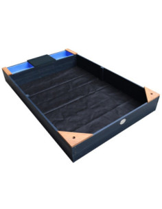 AXI Duża Piaskownica z Pojemnikami Siedziskiem i Przykryciem