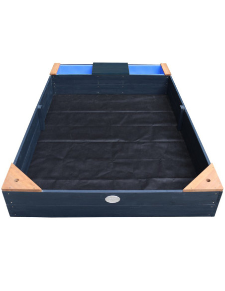 AXI Duża Piaskownica z Pojemnikami Siedziskiem i Przykryciem