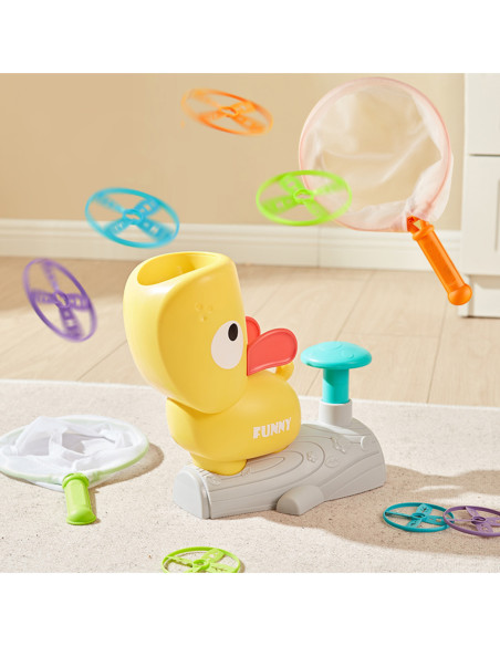 WOOPIE Gra Zręcznościowa Złap Frisbee Wyrzutnia Dysków