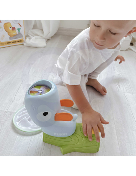 WOOPIE Gra Zręcznościowa Złap Frisbee Wyrzutnia Dysków