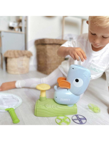 WOOPIE Gra Zręcznościowa Złap Frisbee Wyrzutnia Dysków