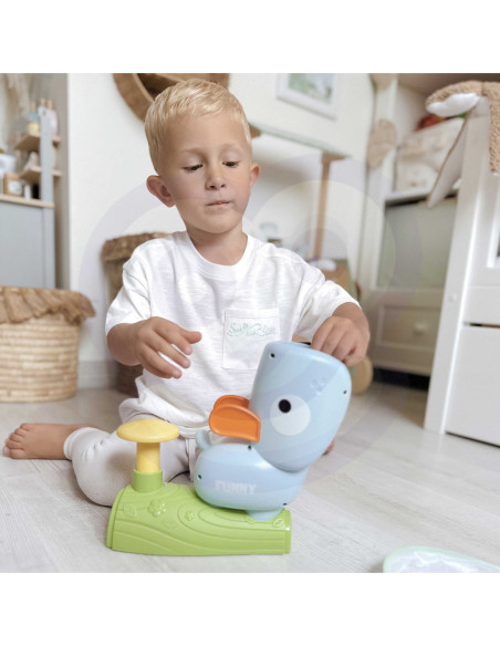 WOOPIE Gra Zręcznościowa Złap Frisbee Wyrzutnia Dysków