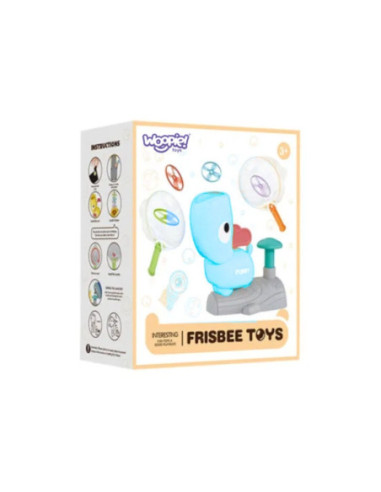 WOOPIE Gra Zręcznościowa Złap Frisbee Wyrzutnia Dysków