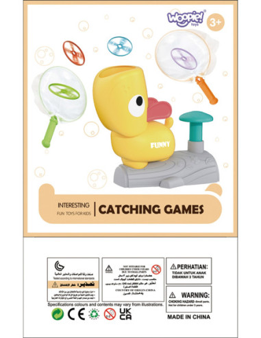 WOOPIE Gra Zręcznościowa Złap Frisbee Wyrzutnia Dysków