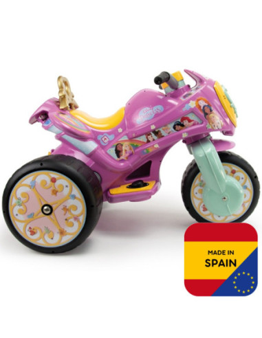 INJUSA Trzykołowiec Księżniczki Disneya Jeździk dla Dzieci na Akumulator 6V