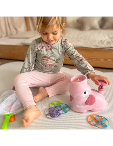 WOOPIE Gra Zręcznościowa Złap Frisbee Wyrzutnia Dysków