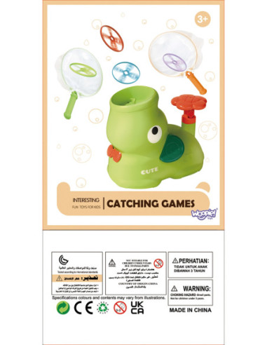 WOOPIE Gra Zręcznościowa Złap Frisbee Wyrzutnia Dysków