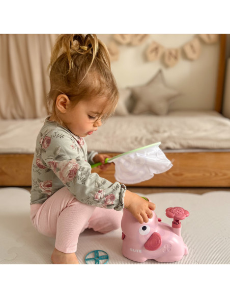 WOOPIE Gra Zręcznościowa Złap Frisbee Wyrzutnia Dysków