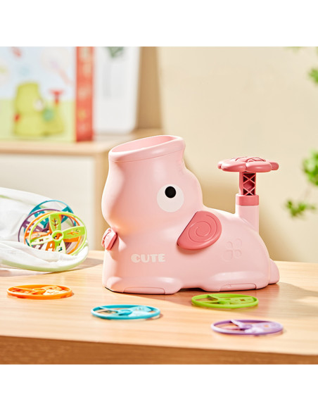 WOOPIE Gra Zręcznościowa Złap Frisbee Wyrzutnia Dysków