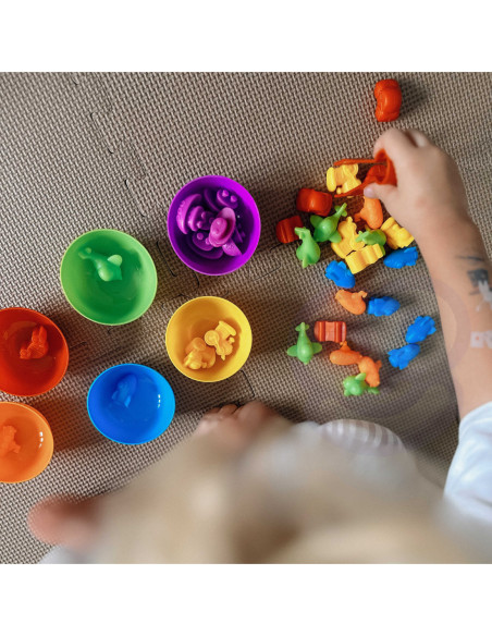 WOOPIE Gra Edukacyjna Sorter Kolorów Pojazdy 44 el.