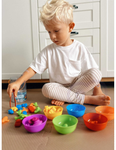 WOOPIE Gra Edukacyjna Sorter Kolorów Zwierzęta  44 el.